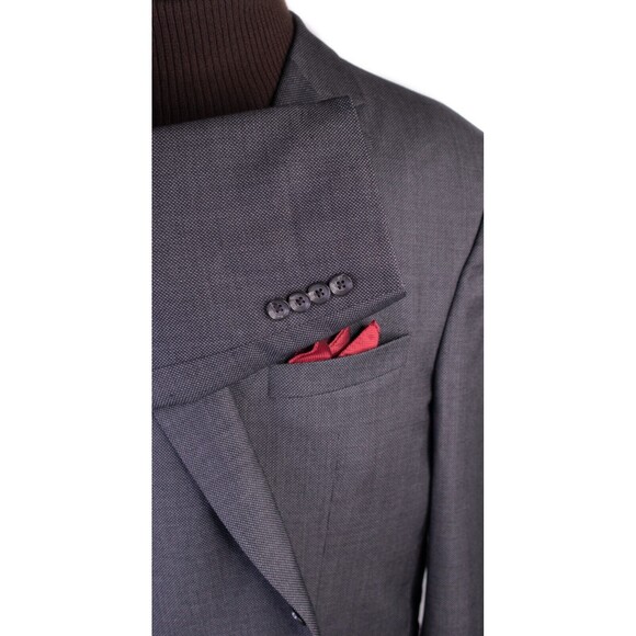 Savile Row Gray LORO PIANA blazer 100% WOOL jacket sport suit coat 48 L - Picture 6 of 16